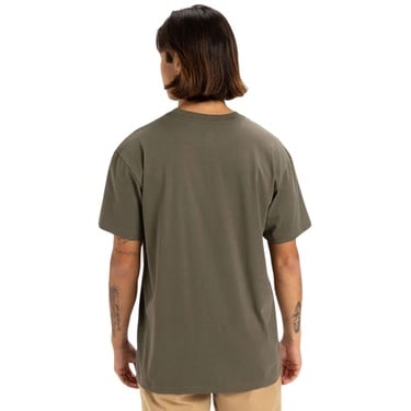  Quiksilver Skull Lines Erkek Yeşil Tişört