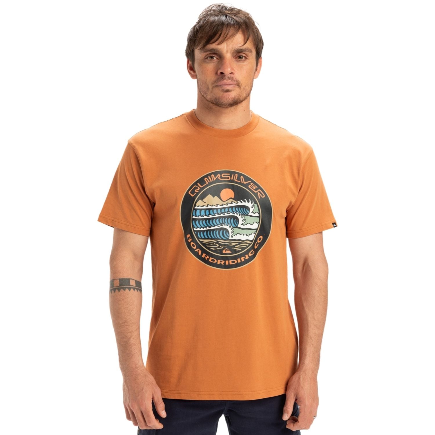  Quiksilver Ev Three Seas Erkek Kırmızı Tişört