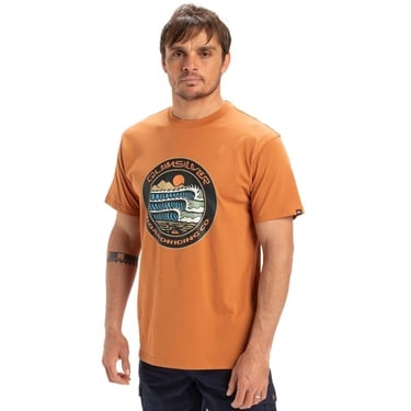  Quiksilver Ev Three Seas Erkek Kırmızı Tişört