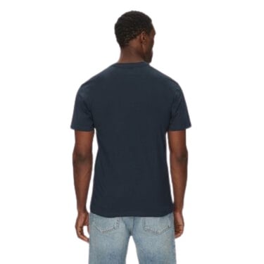  Quiksilver Typed Out Erkek Mavi Tişört