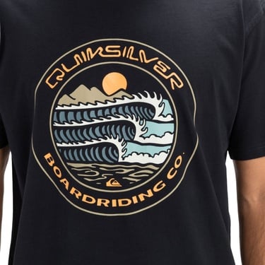  Quiksilver Ev Three Seas Erkek Mavi Tişört