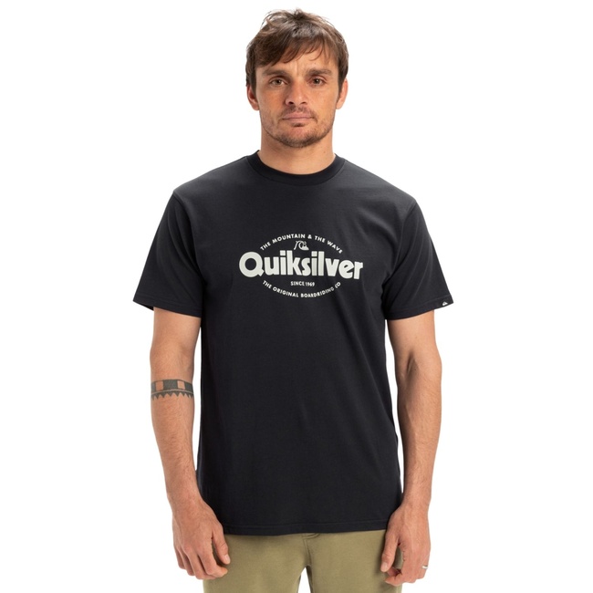  Quiksilver Ev Shape All Day Erkek Mavi Tişört