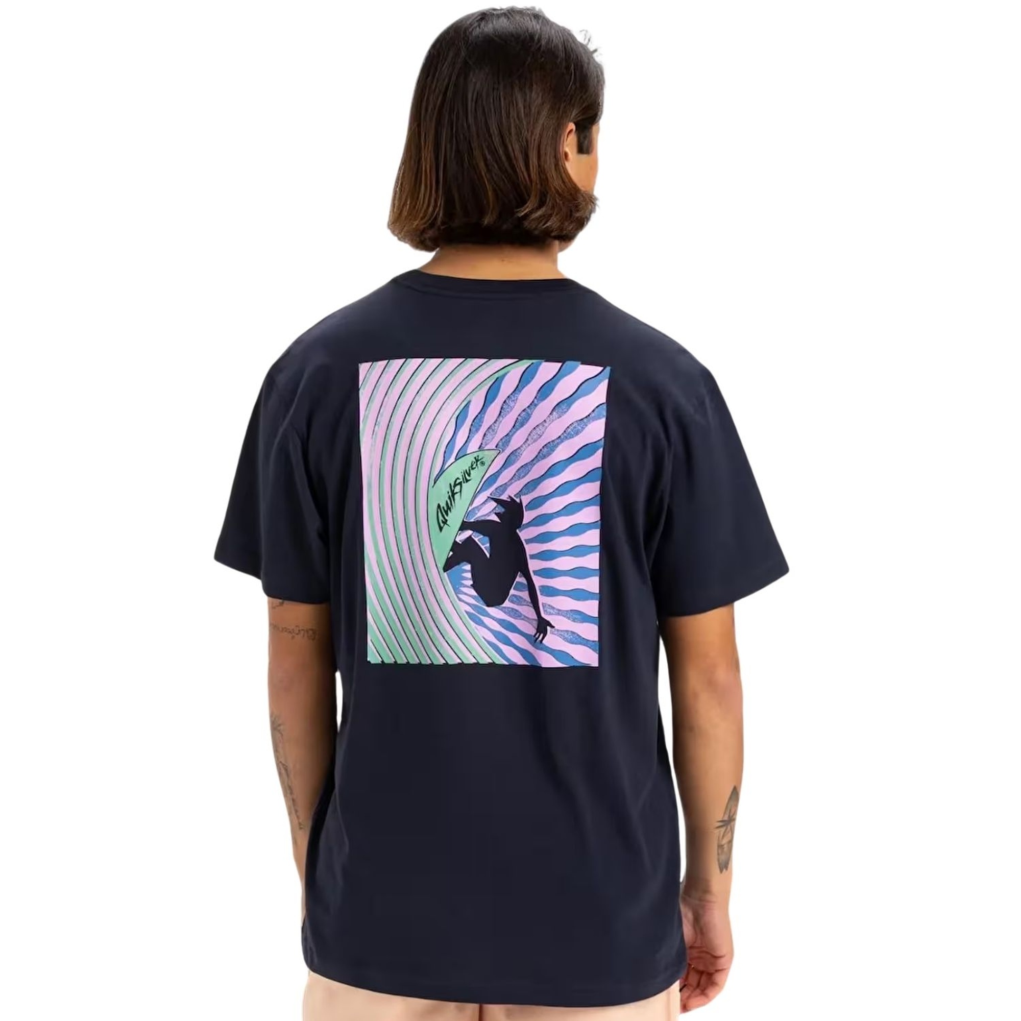 Quiksilver Window Pane Erkek Mavi Tişört