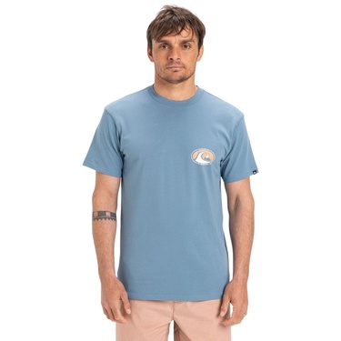  Quiksilver Ev Flower Chaos Erkek Mavi Tişört