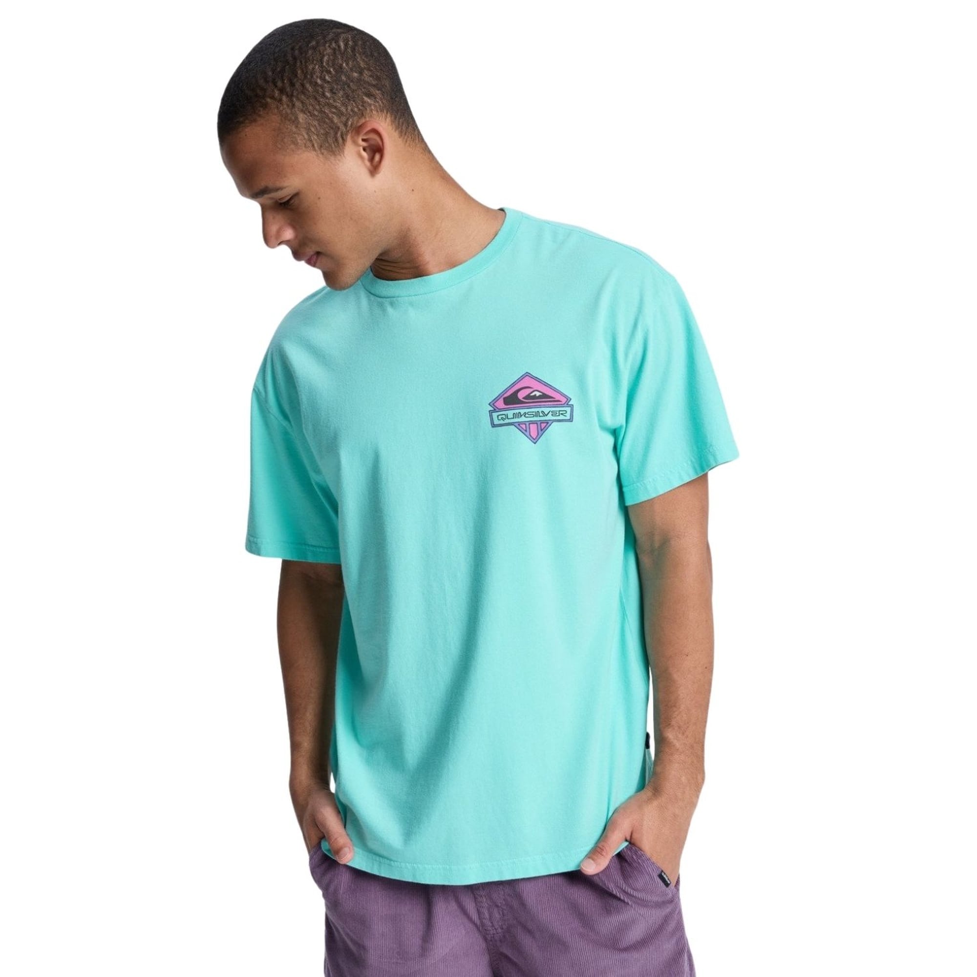 Quiksilver Gh Qs Crystal Jet Erkek Mavi Tişört