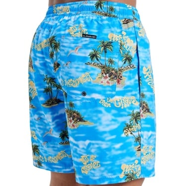  Quiksilver Everyday Straight 17 Erkek Mavi Volley Short