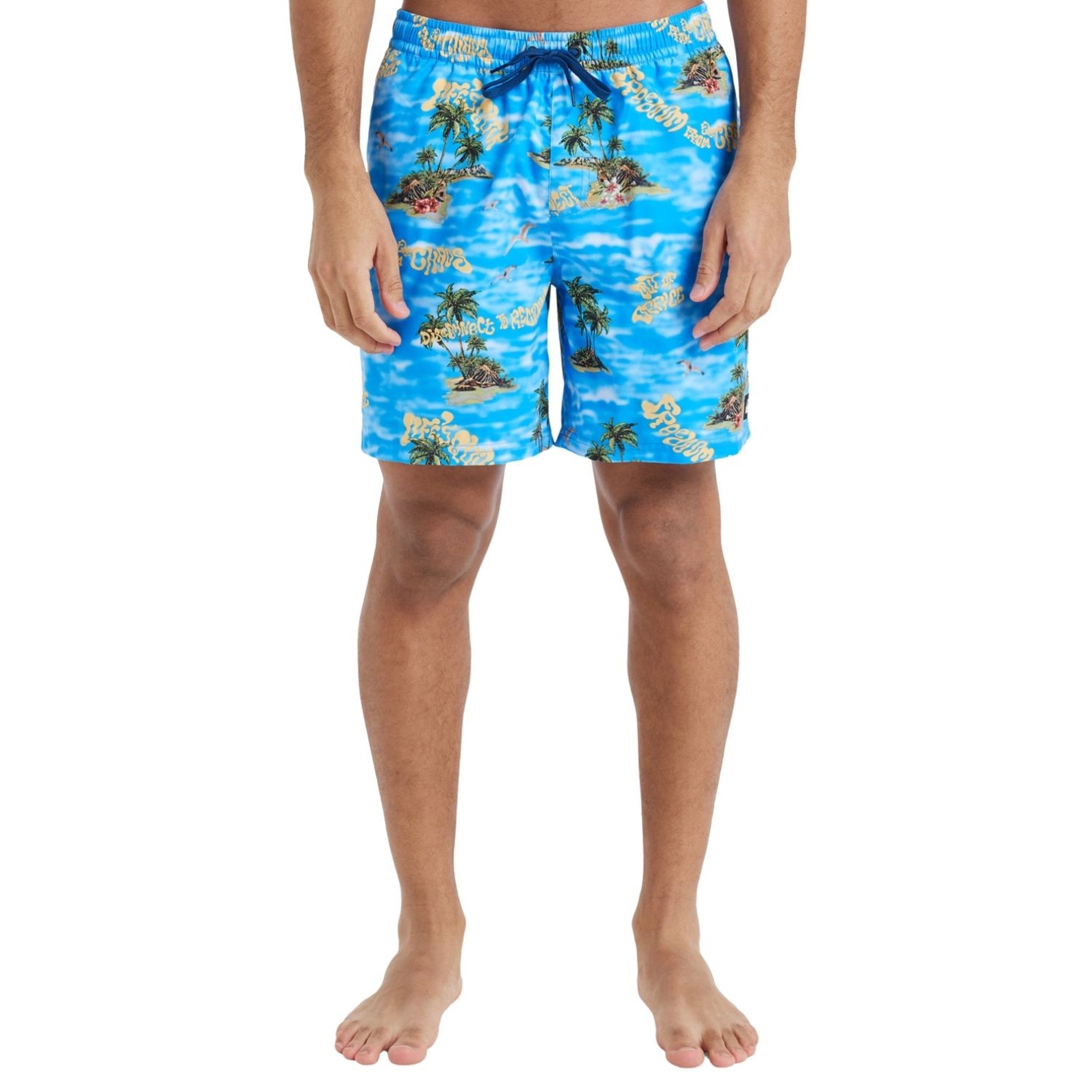 Quiksilver Everyday Straight 17 Erkek Mavi Volley Short