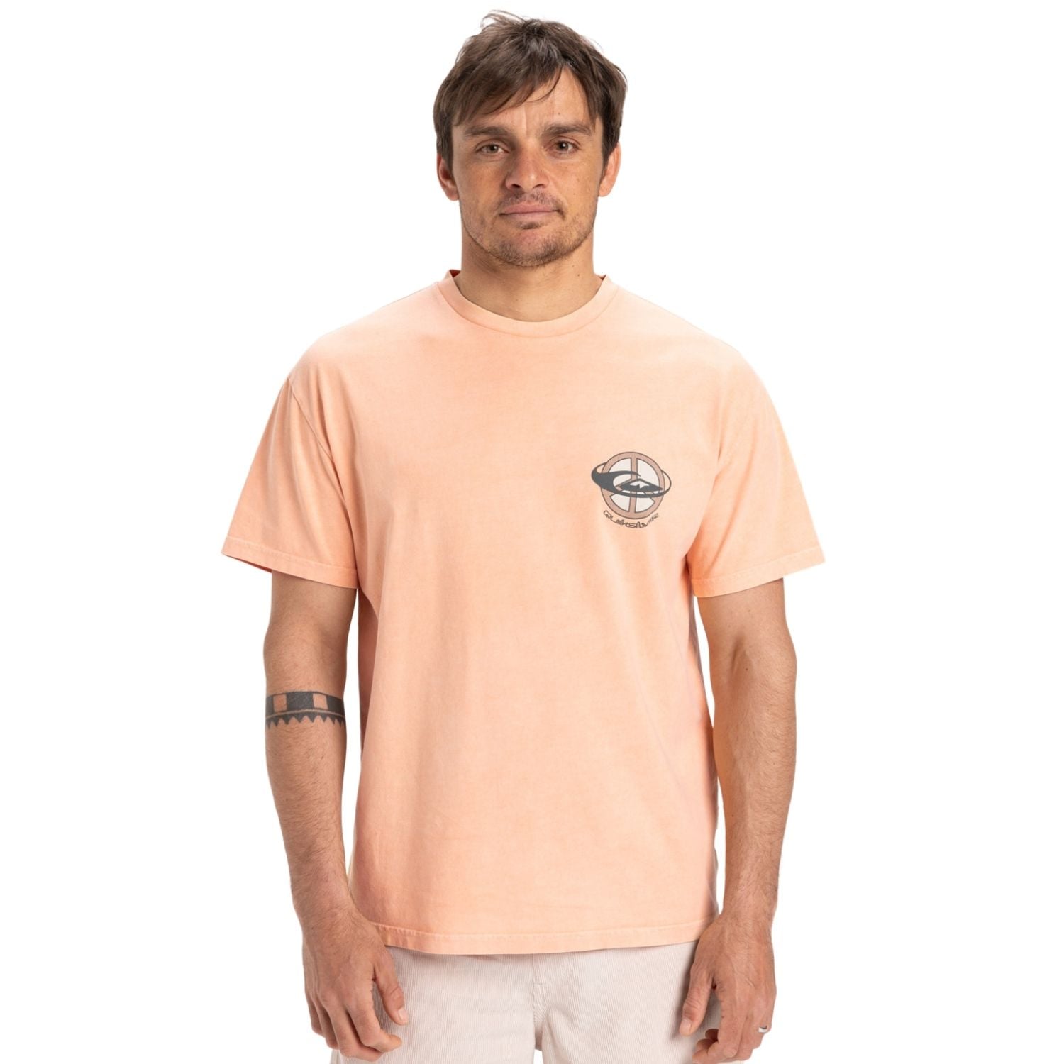  Quiksilver Nd Wake Up World Erkek Turuncu Tişört