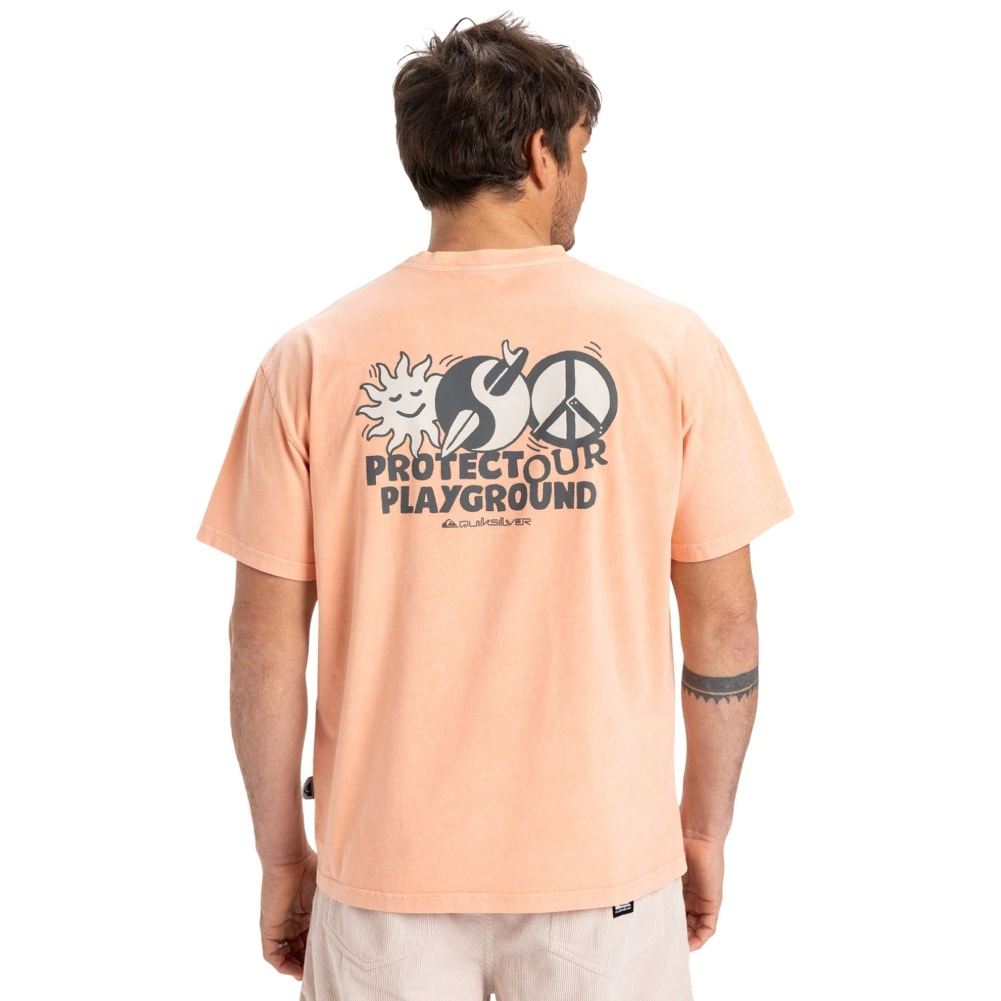 Quiksilver Nd Wake Up World Erkek Turuncu Tişört