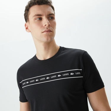  Lacoste Erkek Siyah T-Shirt