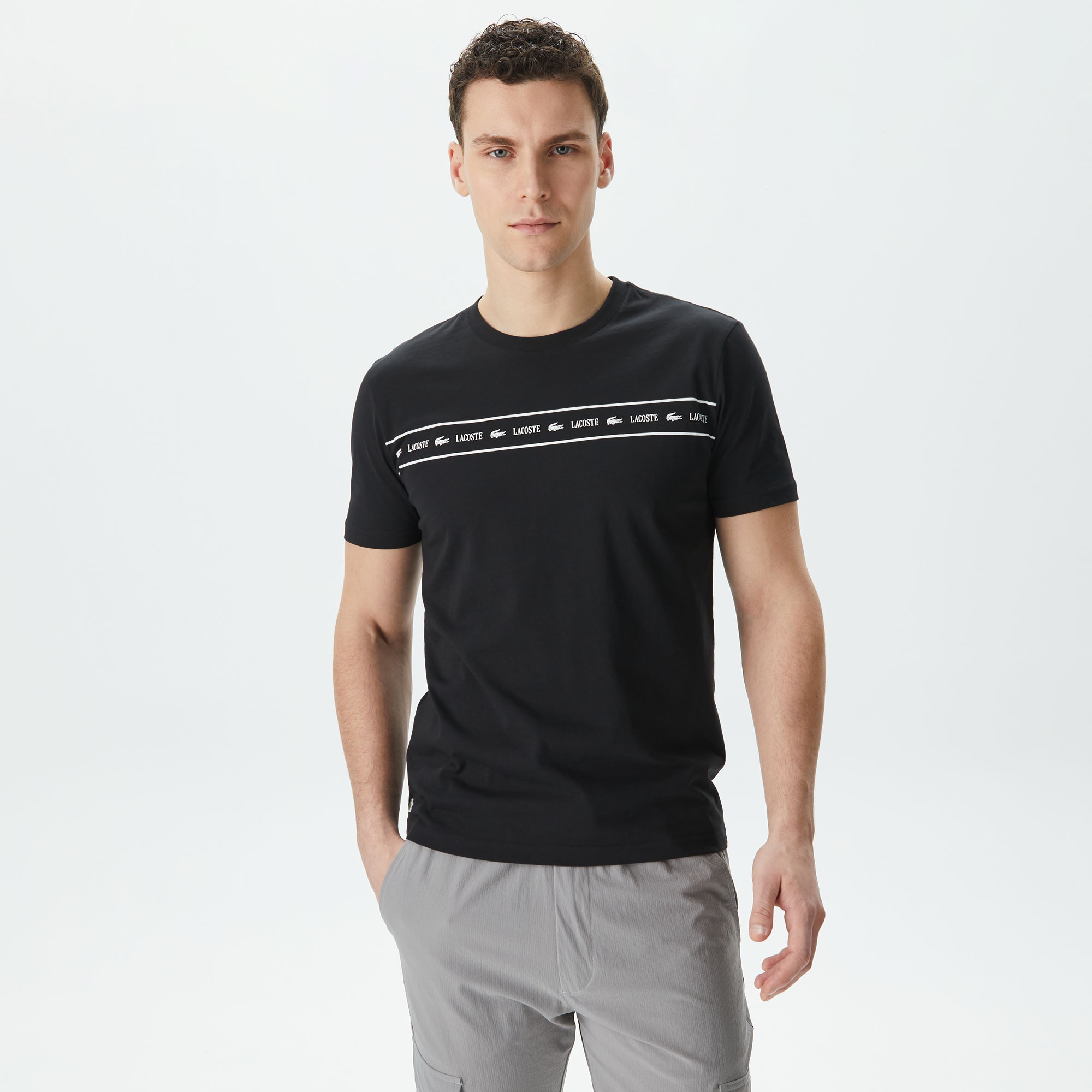 Lacoste Erkek Siyah T-Shirt
