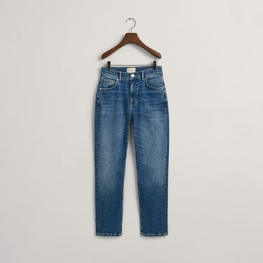  GANT Kadın Mavi Slim Fit Jean Pantolon