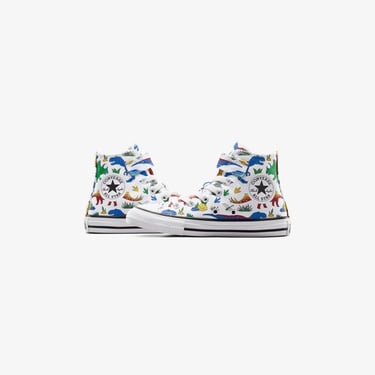  Converse Chuck Taylor All Star Dino Party Easy On Çocuk Beyaz/Kırmızı Sneaker