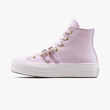  Converse Chuck Taylor All Star Lift Platform Buckle Unisex Pembe Sneaker
