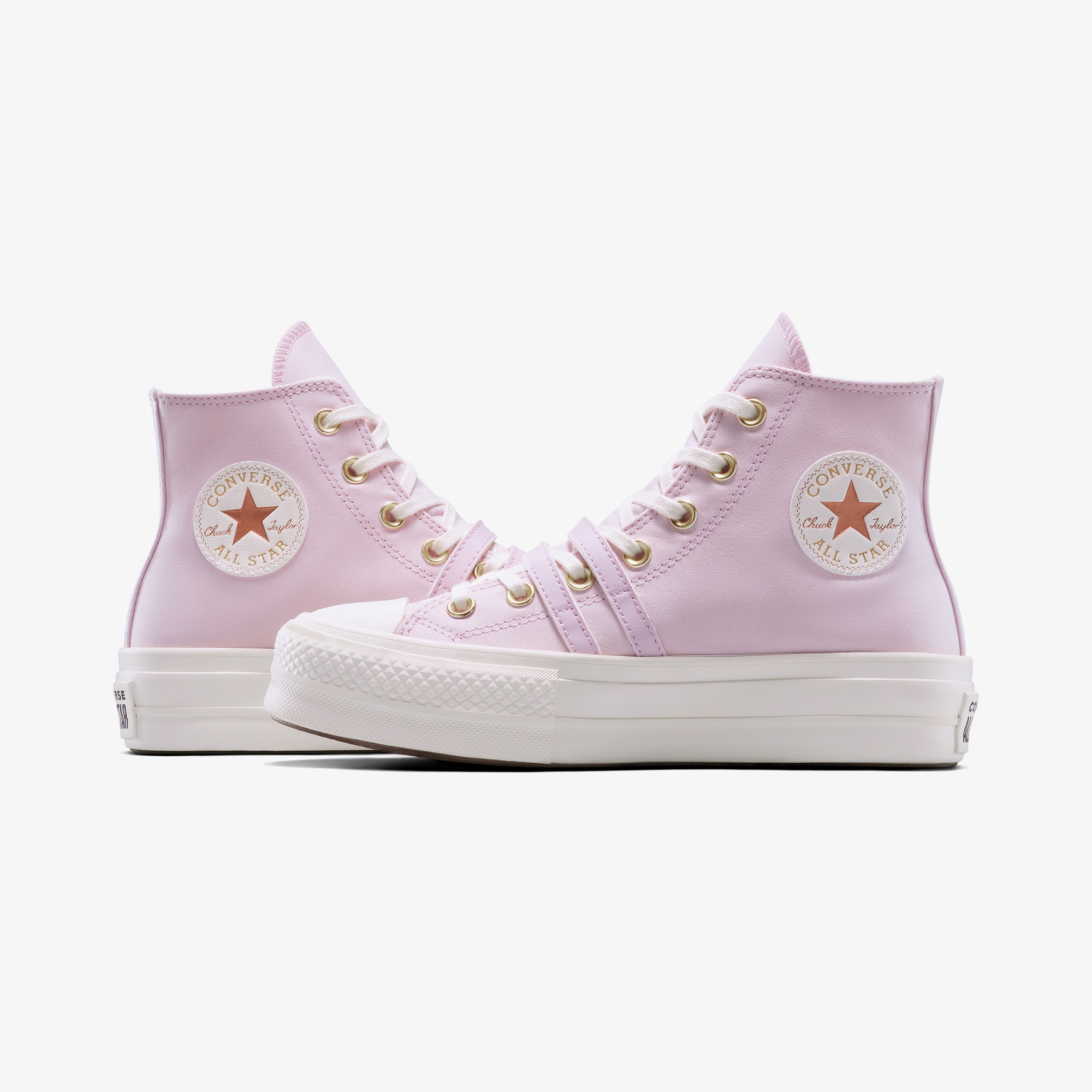 Converse Chuck Taylor All Star Lift Platform Buckle Unisex Pembe Sneaker