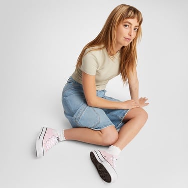  Converse Chuck Taylor All Star Lift Unisex Beyaz Platform Sneaker