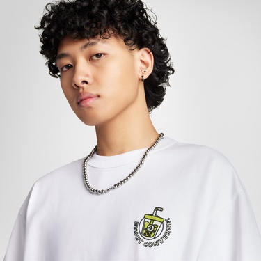  Converse Erkek Beyaz T-Shirt