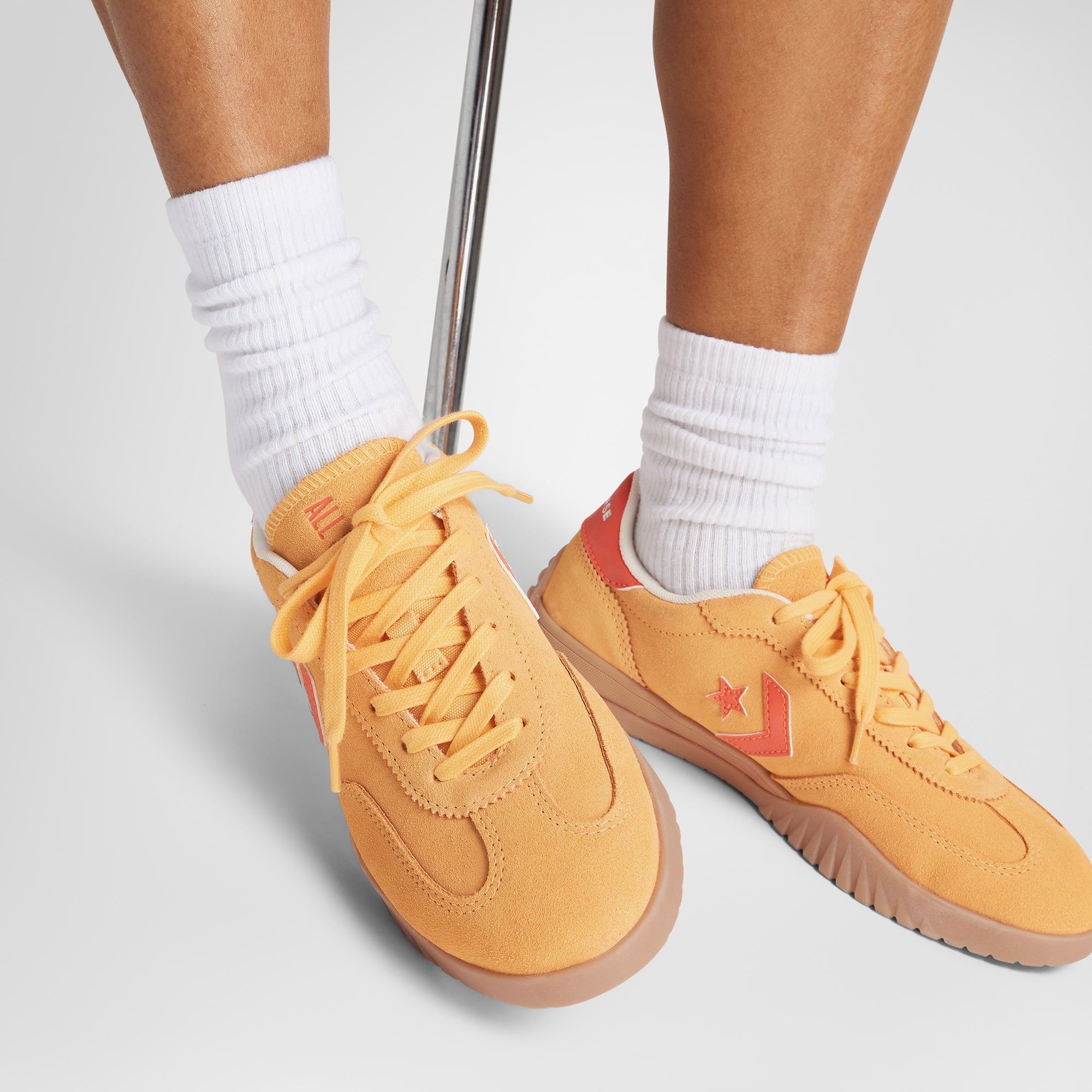 Converse Run Star Trainer Suede Unisex Turuncu Sneaker