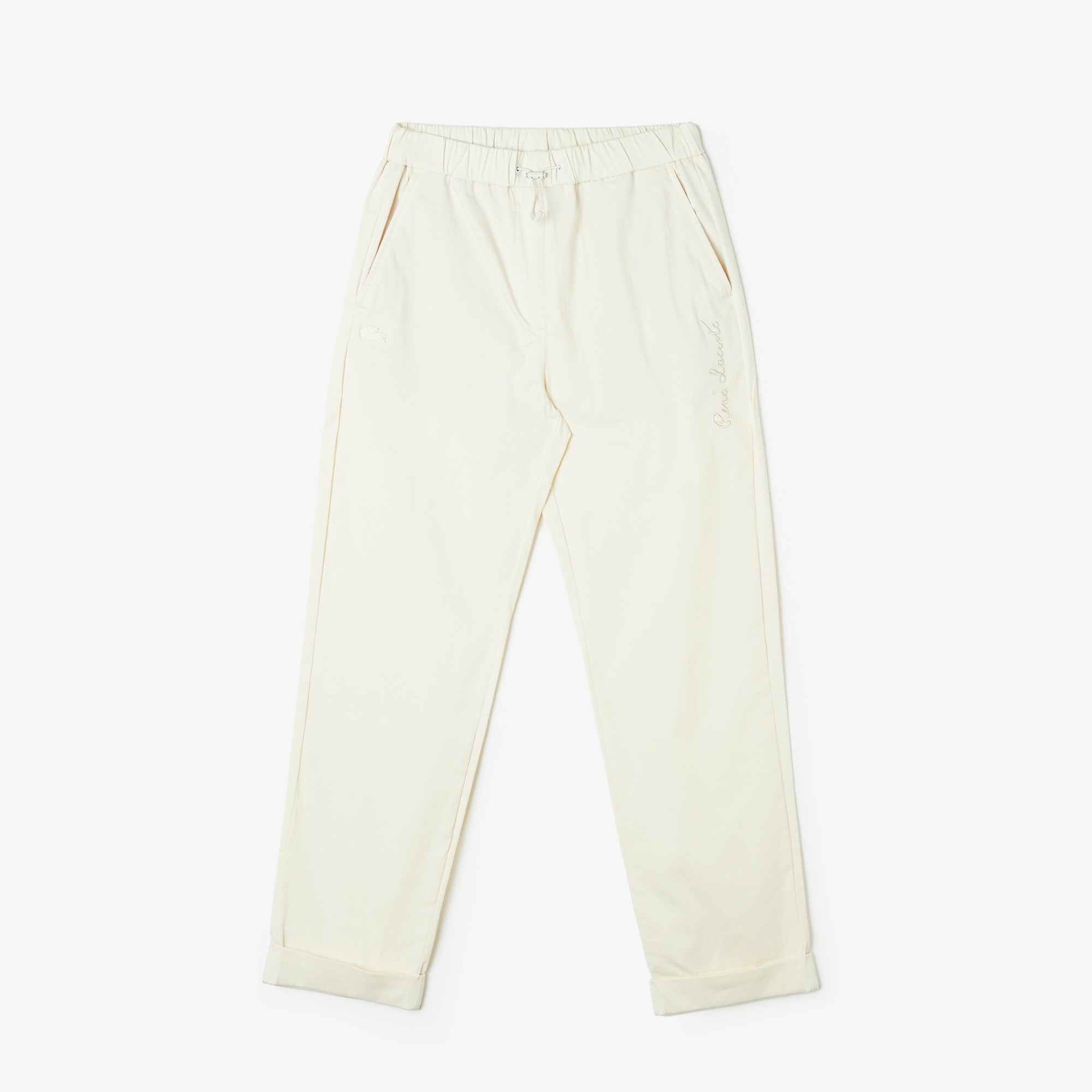 Lacoste Kadın Regular Fit Bej Pantolon