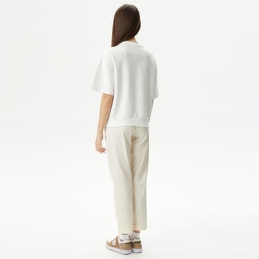  Lacoste Kadın Regular Fit Bej Pantolon