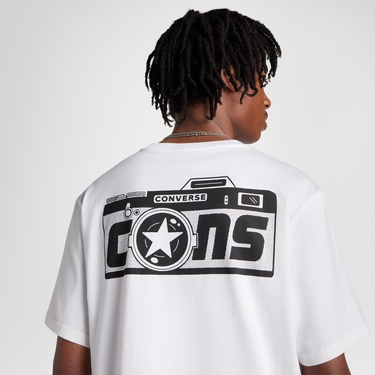  Converse Erkek Beyaz T-Shirt