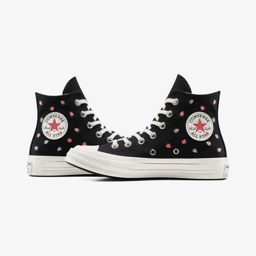  Converse Chuck 70 Strawberries Unisex Siyah Sneaker