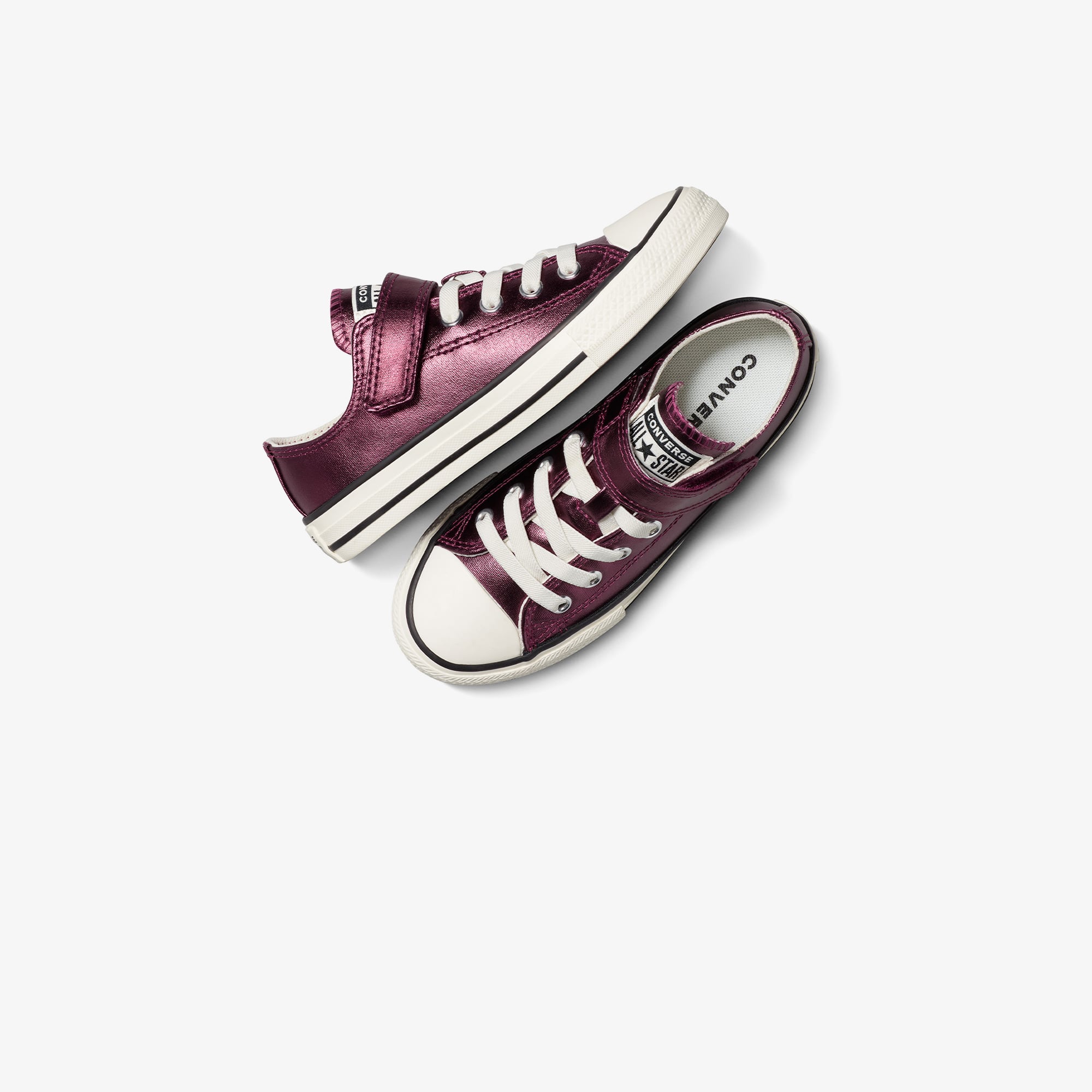 Converse Converse Mor Chuck Taylor All Star Metallic Çocuk Bordo Sneaker | FashFed Mor - 7. görsel