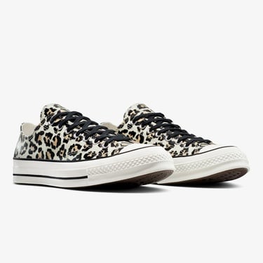 Converse Chuck 70 Glow In The Dark Leopard Print Unisex Krem Sneaker