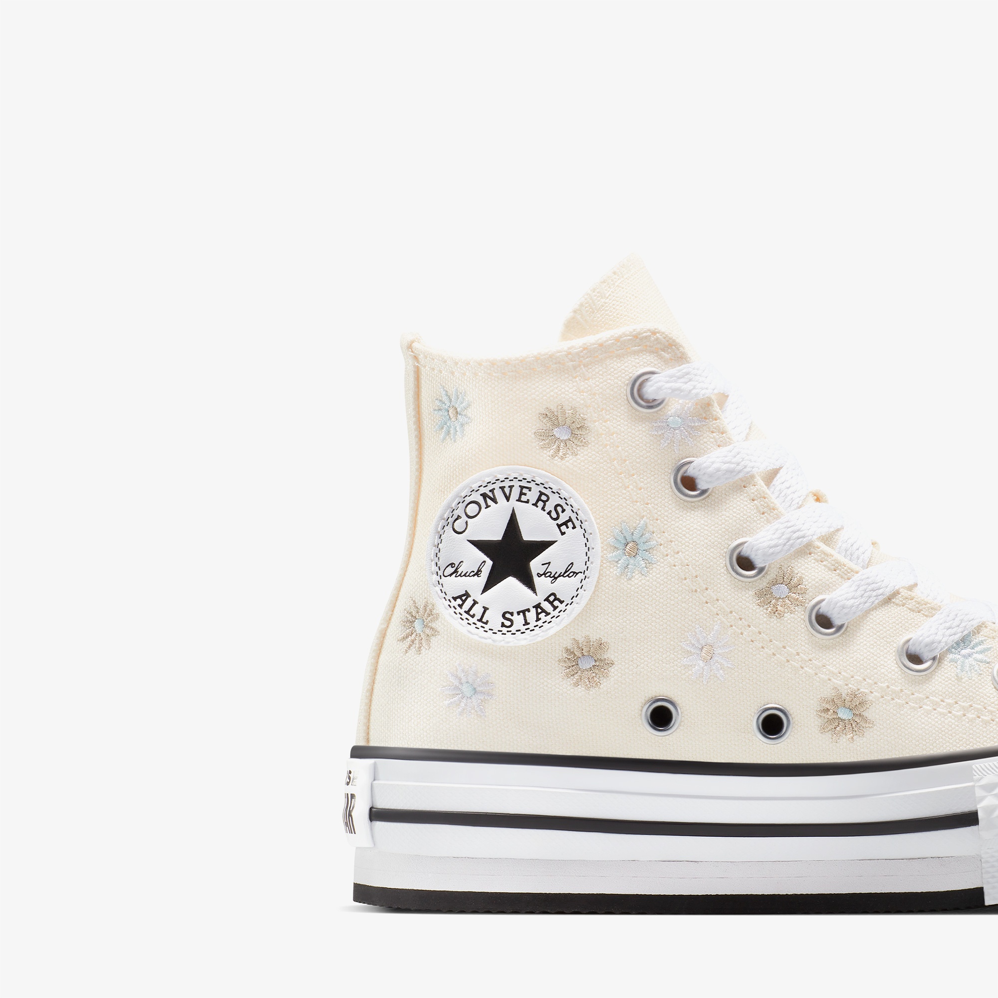 Converse Chuck Taylor All Star Platform Florals Çocuk Krem Sneaker