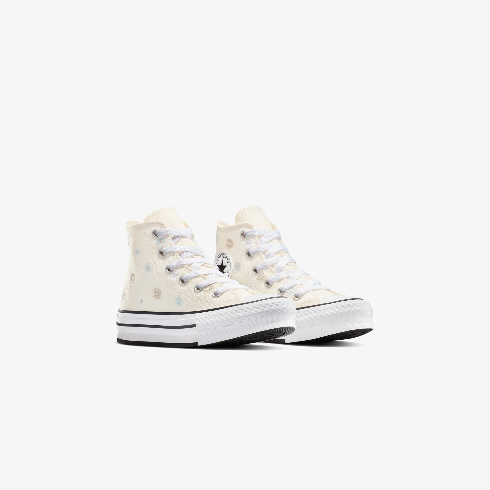 Converse Chuck Taylor All Star Platform Florals Çocuk Krem Sneaker - Görsel 3