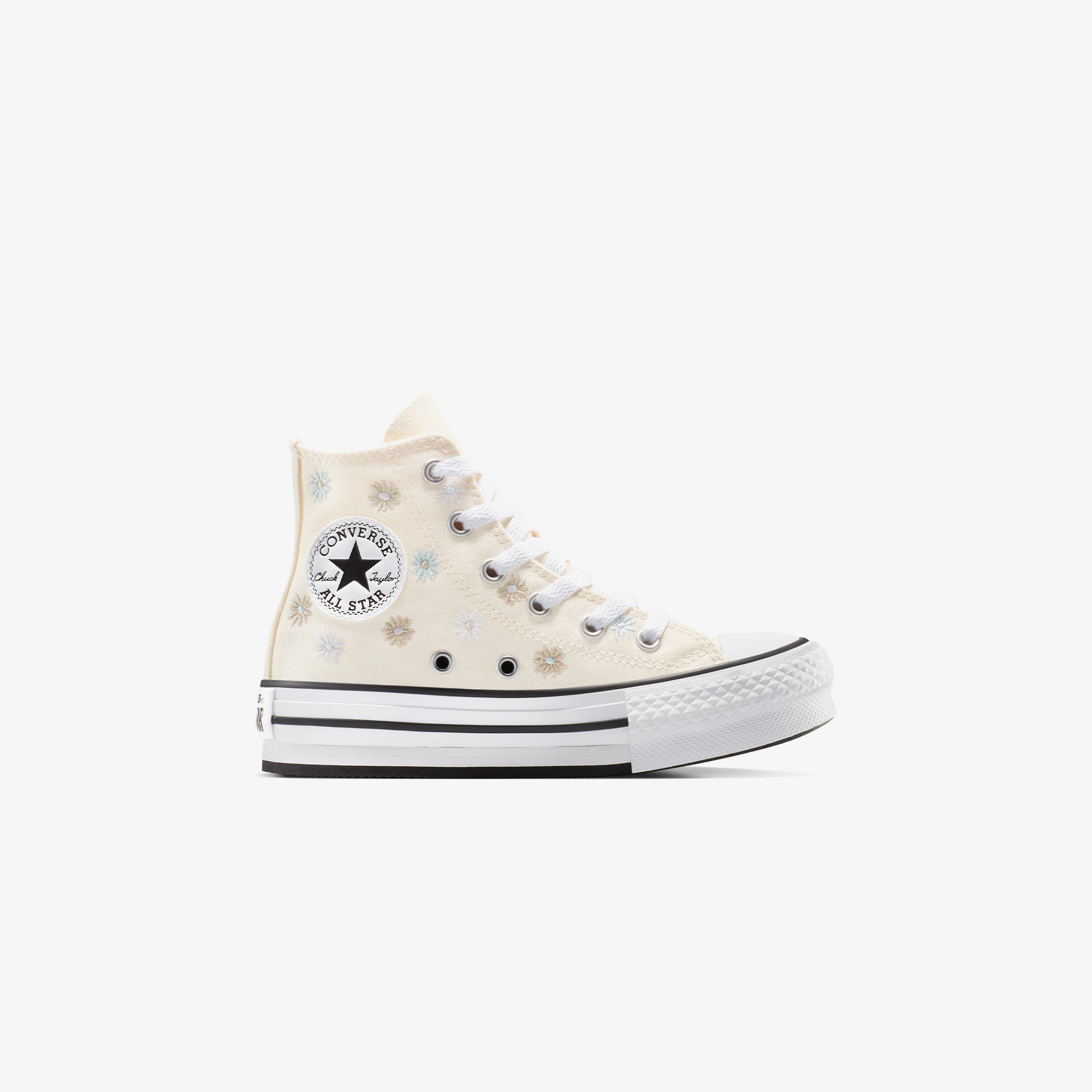 Converse Chuck Taylor All Star Platform Florals Çocuk Krem Sneaker - Görsel 2