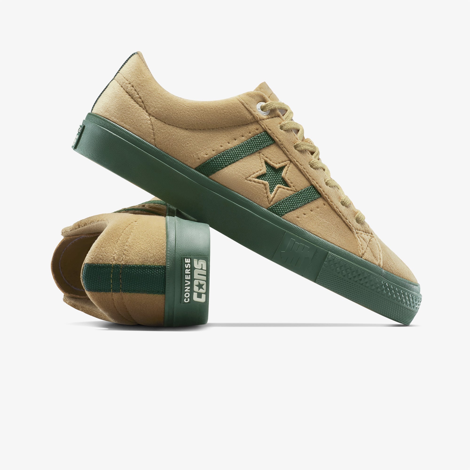 Converse Converse Kahverengi x UNDEFEATED One Star Academy Pro Unisex Krem Sneaker | FashFed Kahverengi - 5. görsel