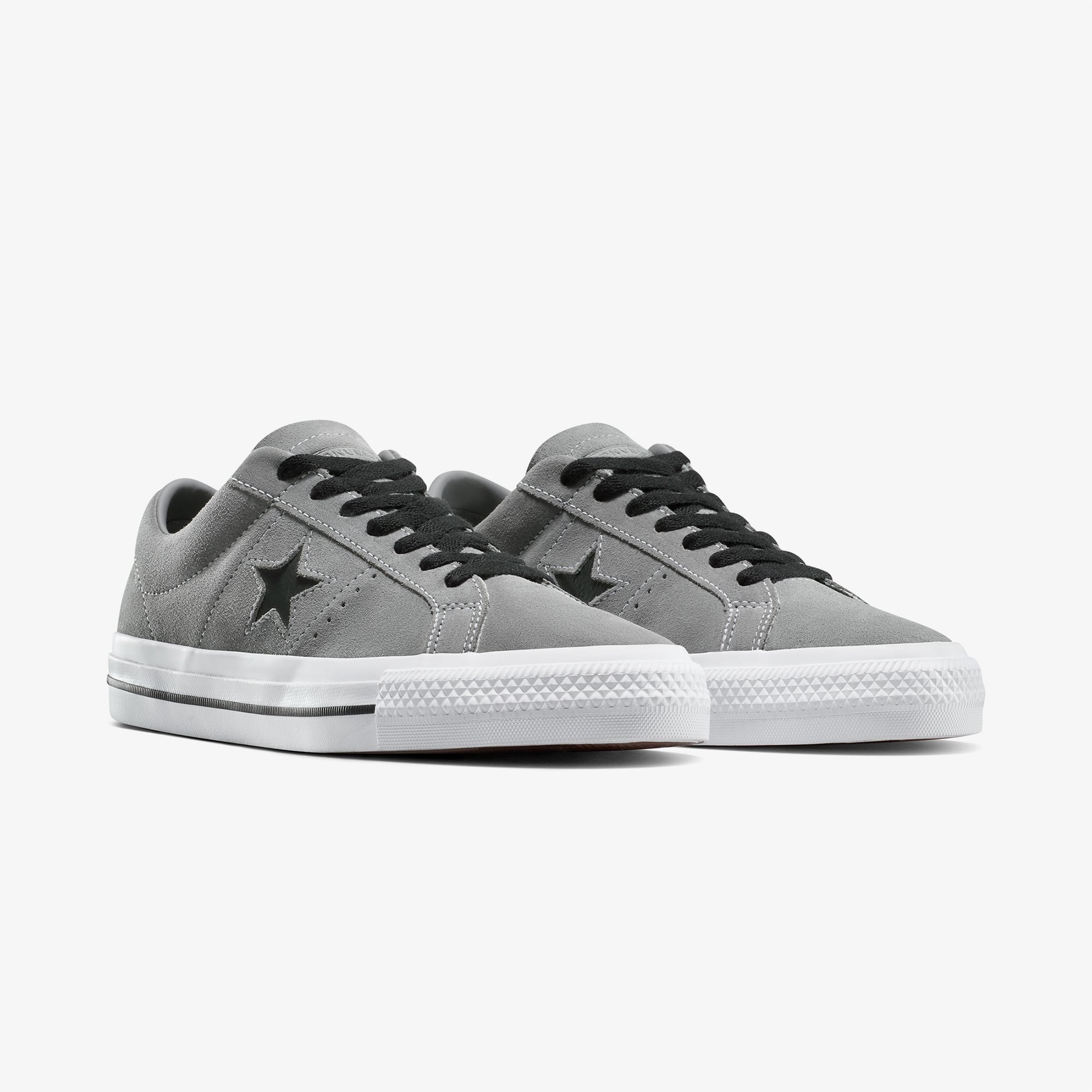 Converse Converse Gri One Star Pro Unisex Siyah Sneaker | FashFed Gri - 4. görsel