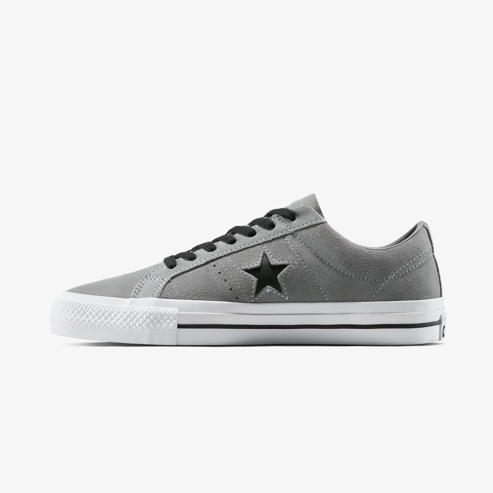 Converse Converse Gri One Star Pro Unisex Siyah Sneaker | FashFed Gri - 5. görsel