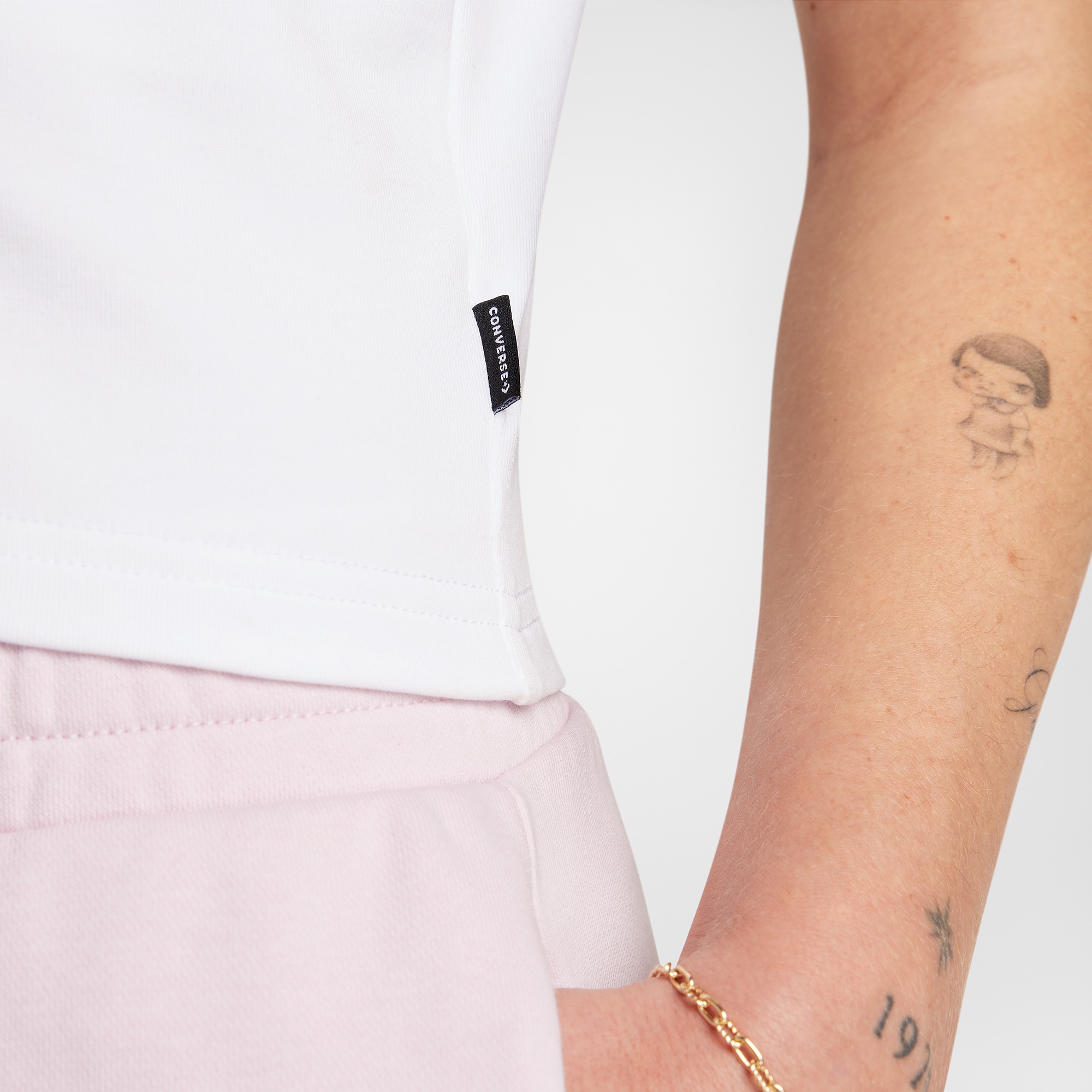 Converse Kadın Beyaz T-Shirt