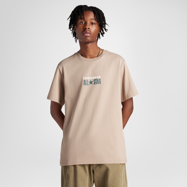  Converse Erkek Bej T-Shirt