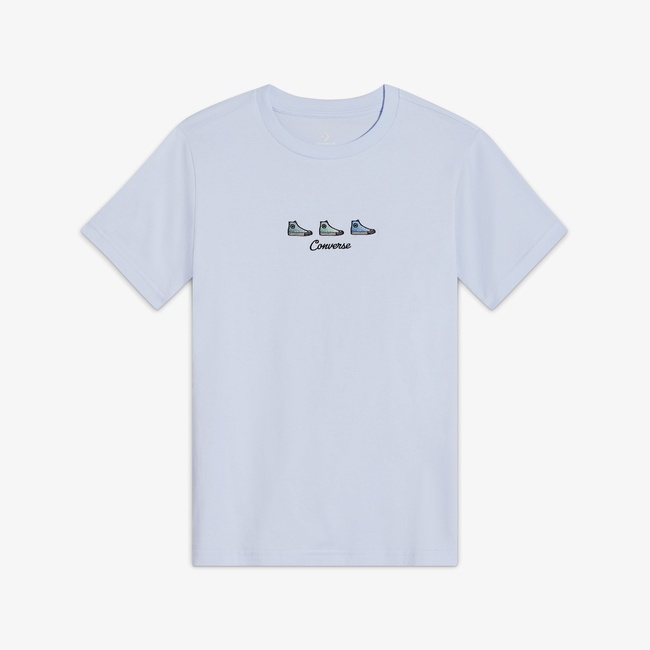  Converse Kadın Mavi T-Shirt