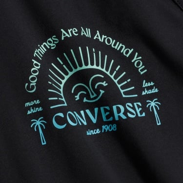  Converse Kadın Siyah T-Shirt