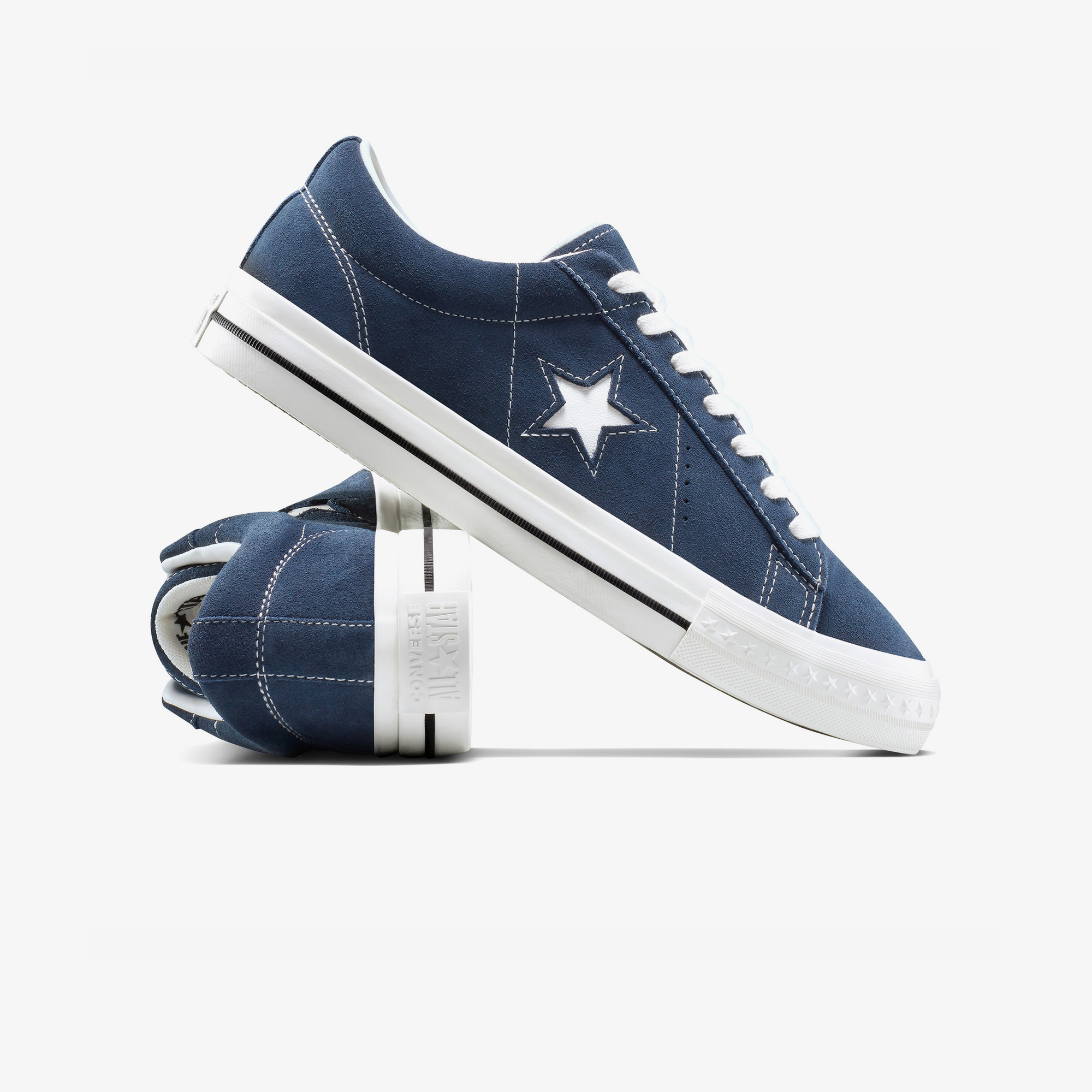 Converse One Star 95 Unisex Lacivert Sneaker - Görsel 6