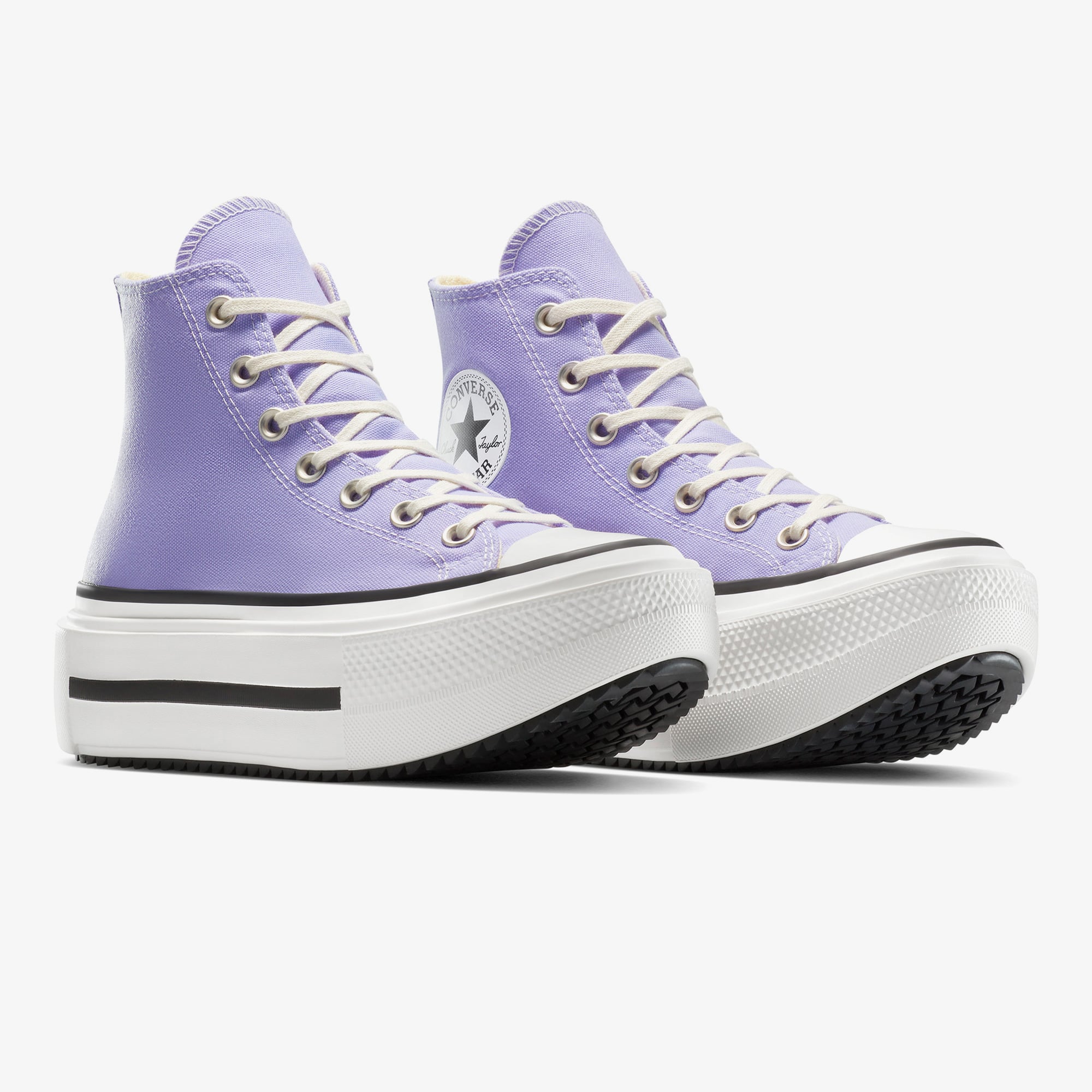 Converse Chuck Taylor All Star Lift Double Stack Unisex Mor Sneaker - Görsel 4