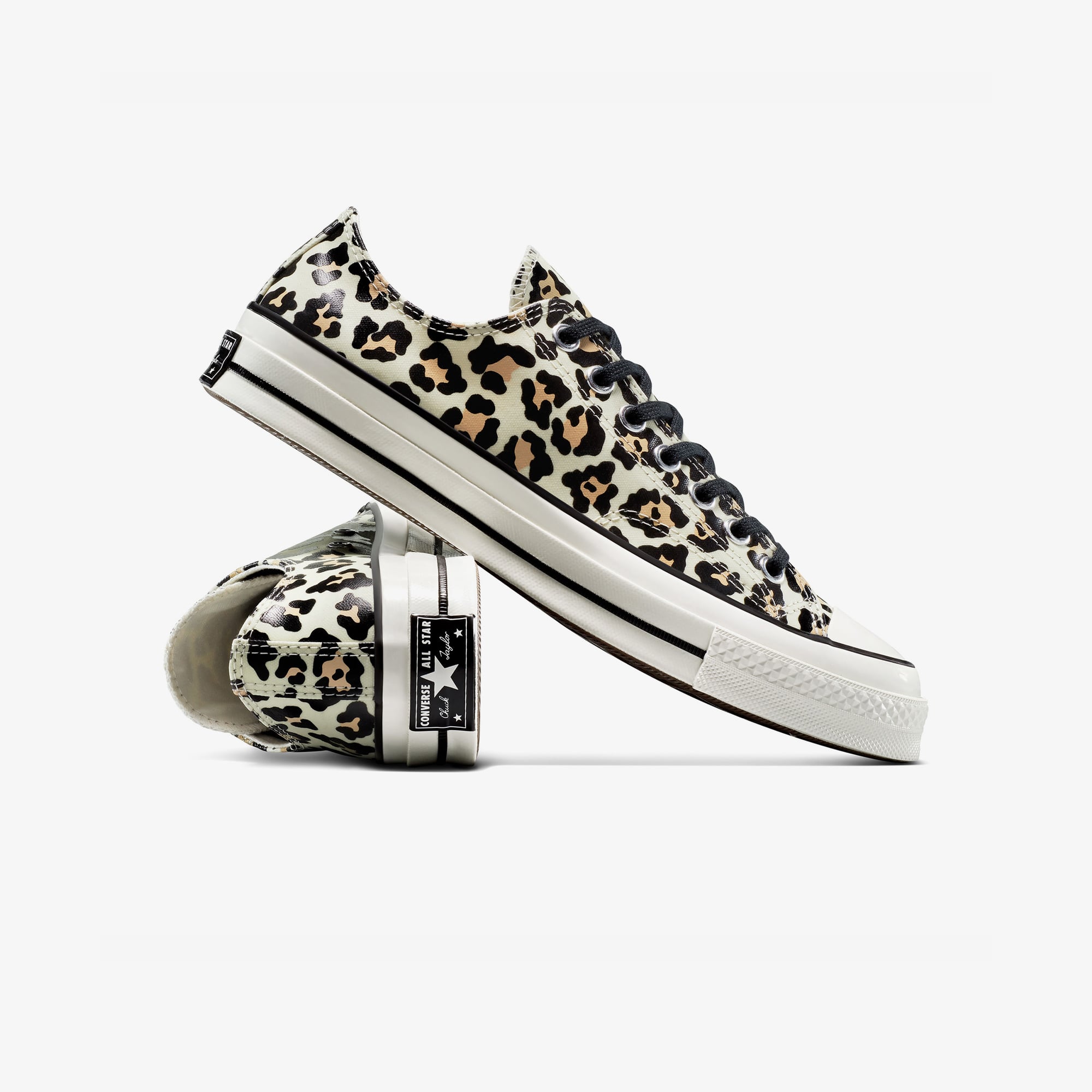 Converse Chuck 70 Glow In The Dark Leopard Print Unisex Krem Sneaker - Görsel 6