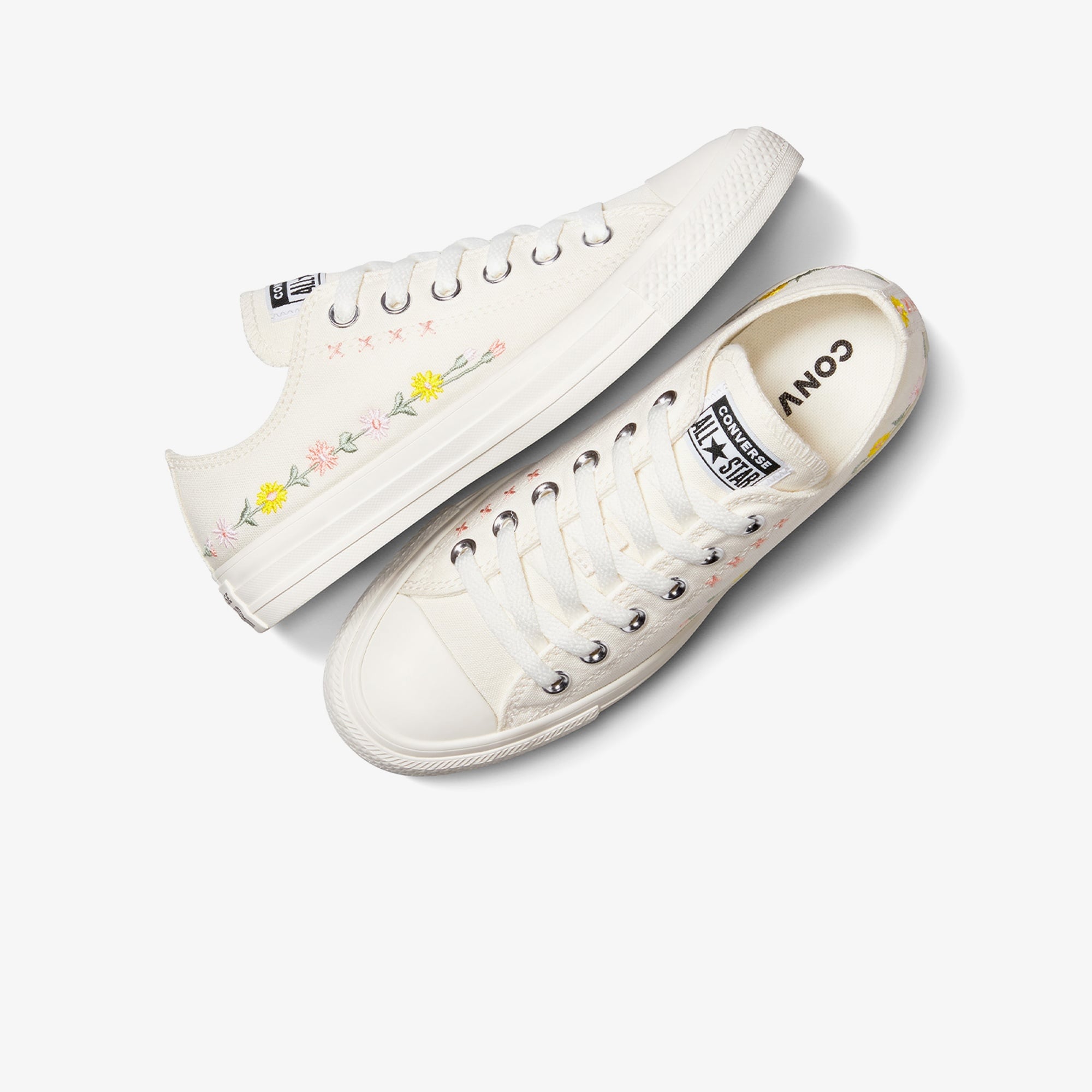 Converse Chuck Taylor Embroidered Flowers Unisex Pembe Sneaker