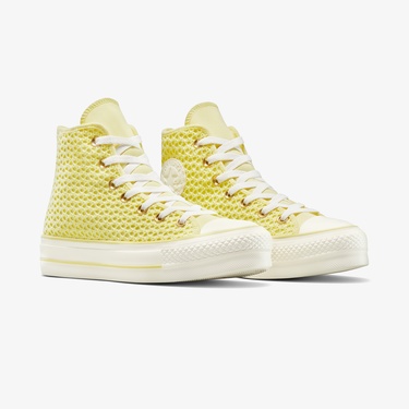  Converse Chuck Taylor All Star Knit Kadın Sarı Sneaker