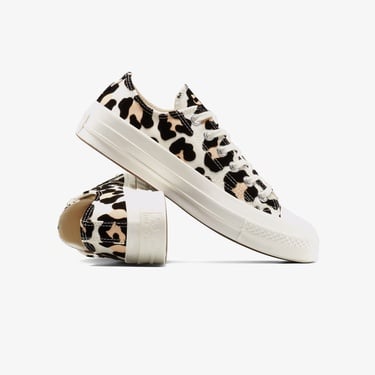  Converse Chuck 70 Leopard Unisex Krem Sneaker