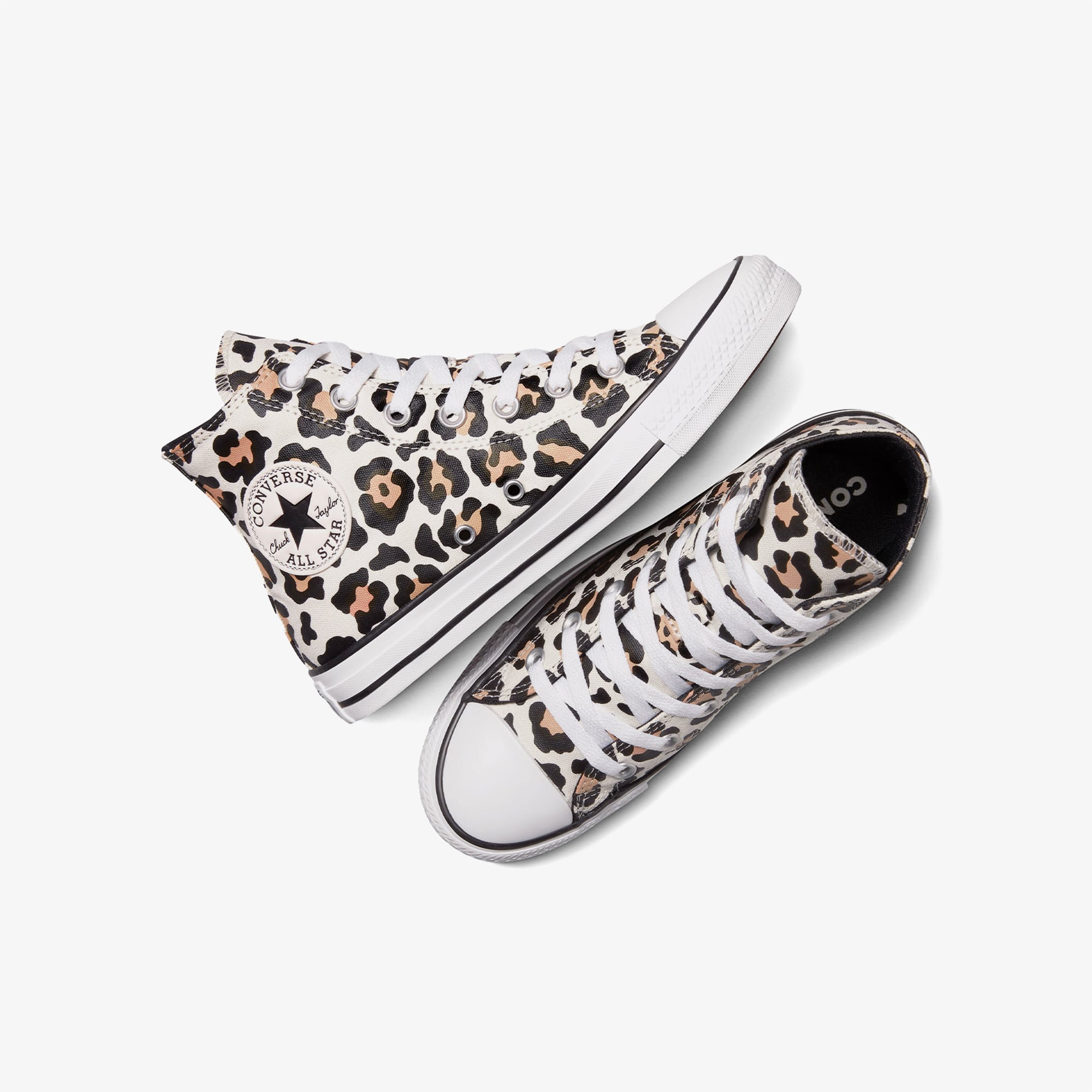 Converse Converse Siyah Chuck Taylor All Star Leopard Unisex Renkli Sneaker | FashFed Siyah - 7. görsel