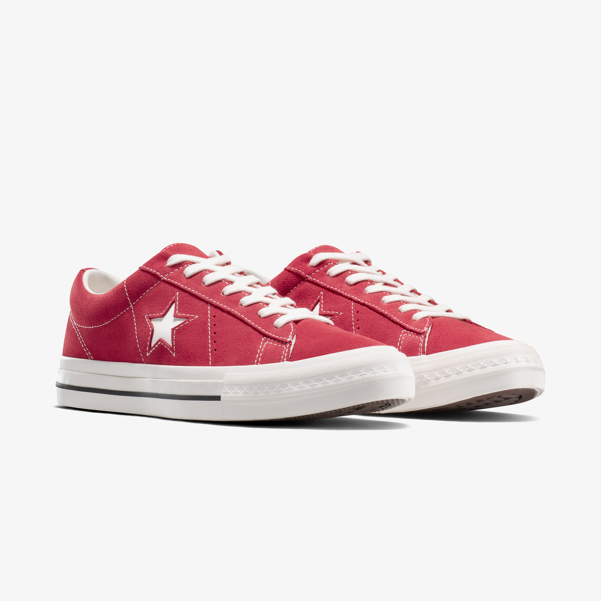 Converse One Star 95 Unisex Kırmızı Sneaker - Görsel 4