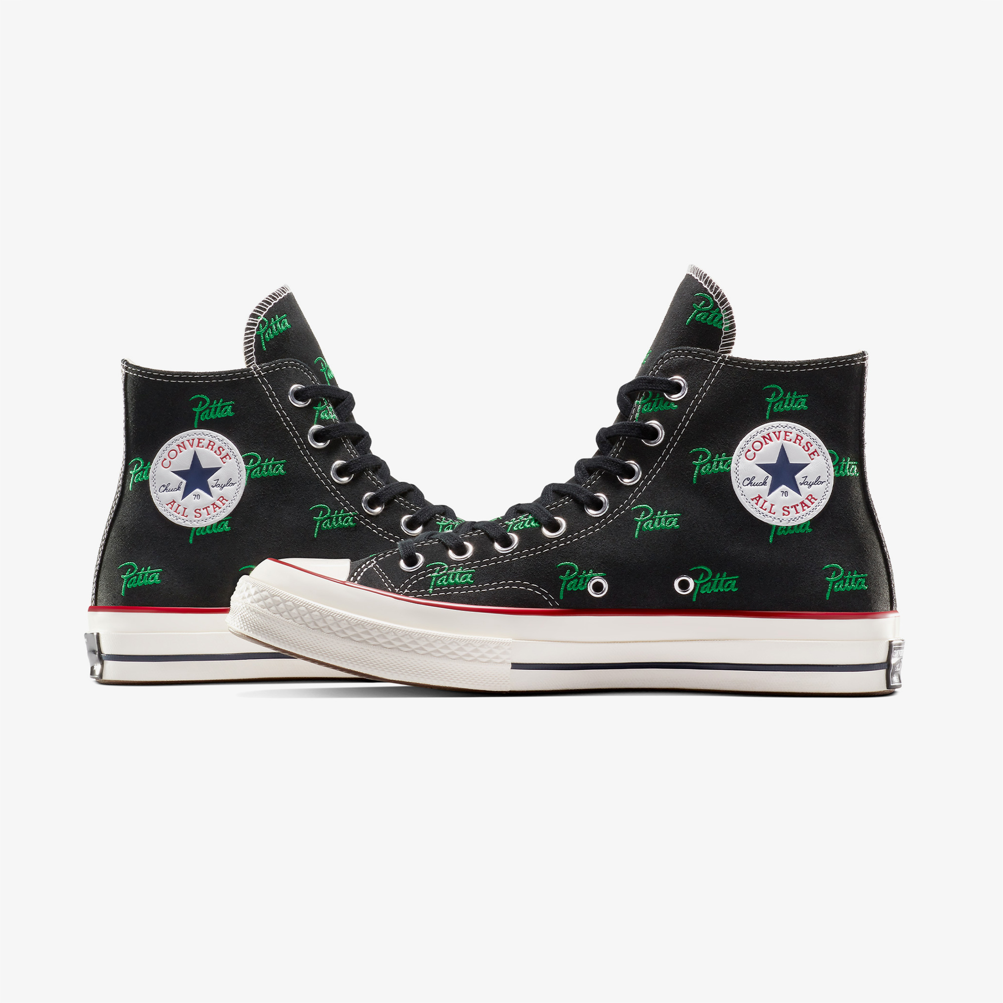 Converse X Patta Chuck 70 Unisex Siyah Bilekli Sneaker - Görsel 8