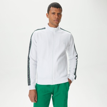  Lacoste Regular Fit Erkek Beyaz Eşofman Üstü