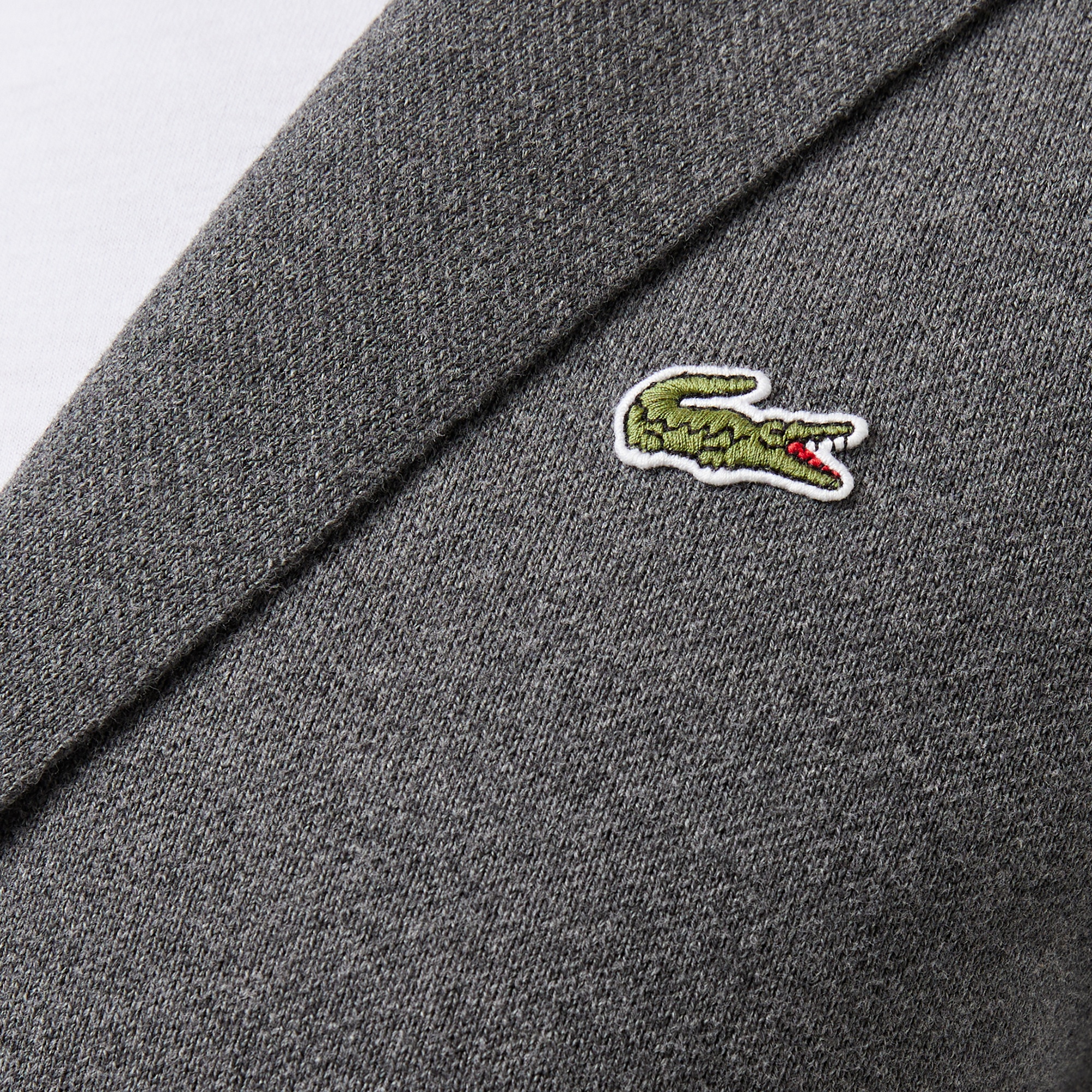 Erkek Classic Fit V Yaka Gri Hırka