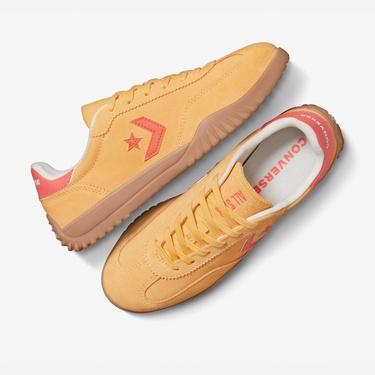  Converse Run Star Trainer Suede Unisex Turuncu Sneaker
